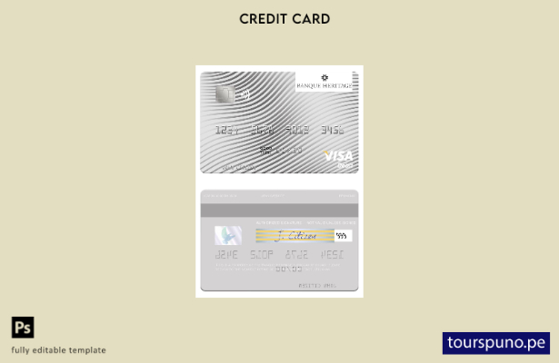 lista para imprimir plantilla de tarjeta de débito visa Uruguay Banque Heritage
